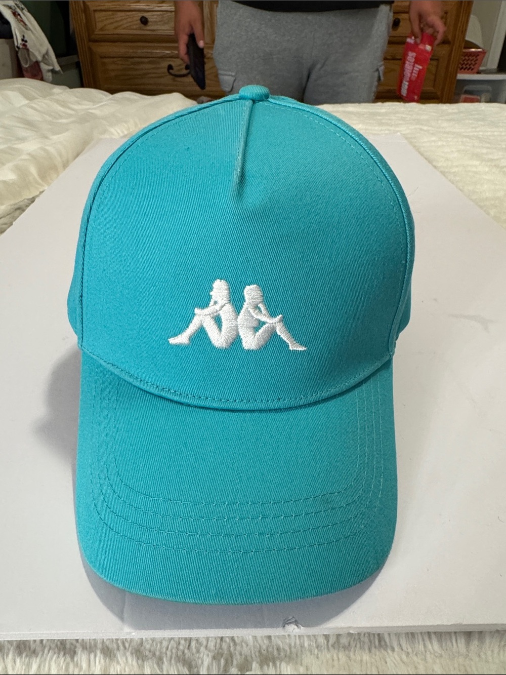 Kappa Teal Baseball Cap with White Logo